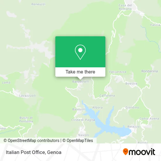 Italian Post Office map