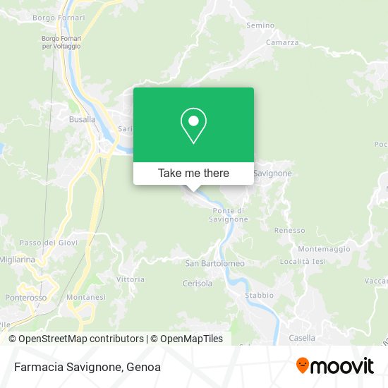 Farmacia Savignone map