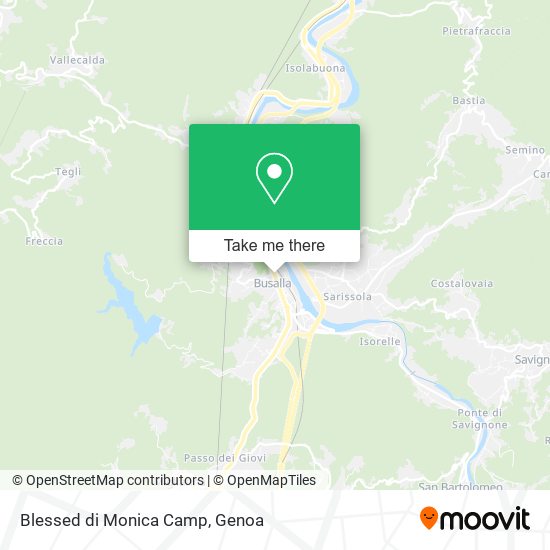 Blessed di Monica Camp map