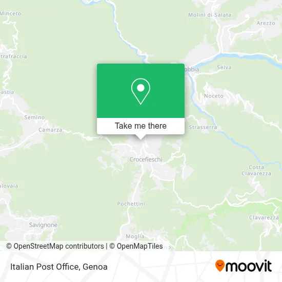 Italian Post Office map