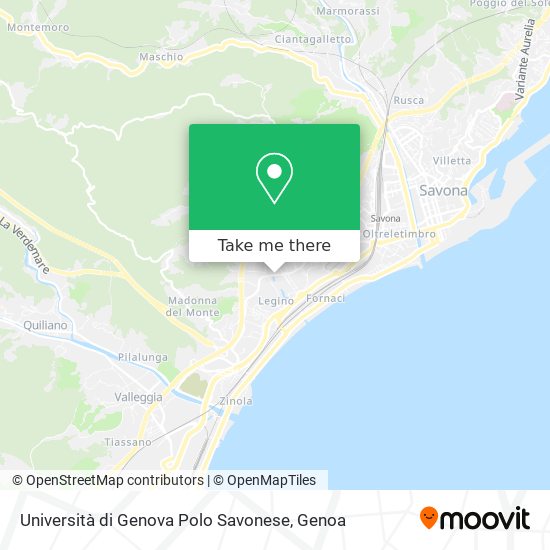 Università di Genova Polo Savonese map