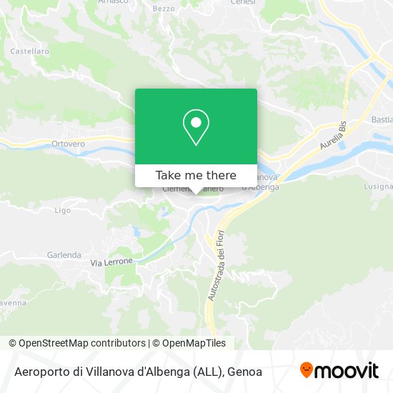 Aeroporto di Villanova d'Albenga (ALL) map