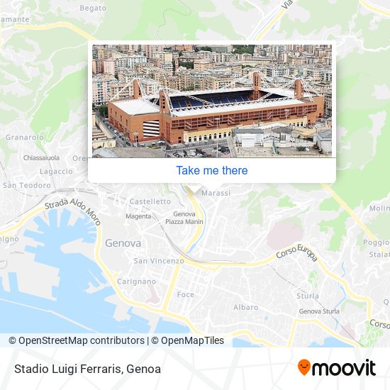 Stadio Luigi Ferraris map
