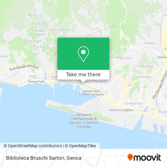 Biblioteca Bruschi Sartori map