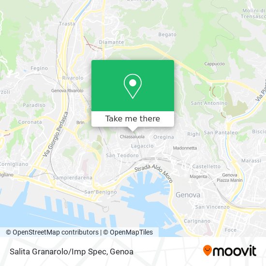 Salita Granarolo/Imp Spec map