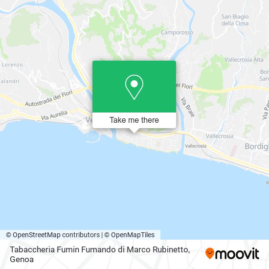 Tabaccheria Fumin Fumando di Marco Rubinetto map