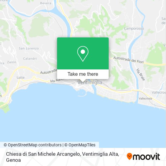 Chiesa di San Michele Arcangelo, Ventimiglia Alta map