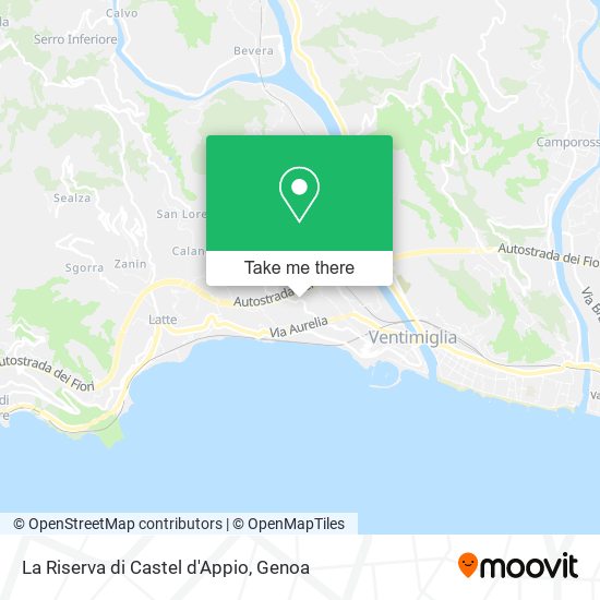 La Riserva di Castel d'Appio map