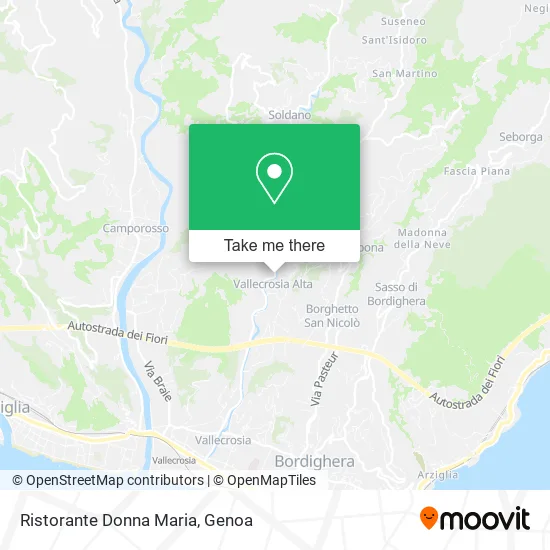 Donna Maria Restaurant map