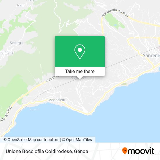 Unione Bocciofila Coldirodese map