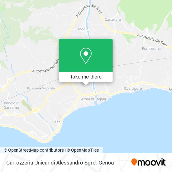 Carrozzeria Unicar di Alessandro Sgro' map