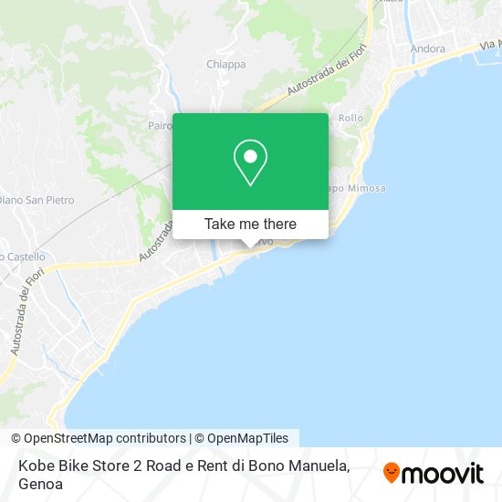 Kobe Bike Store 2 Road e Rent di Bono Manuela map