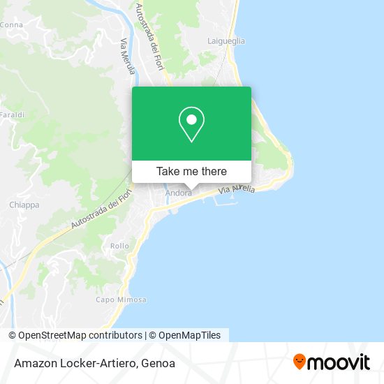 Amazon Locker-Artiero map