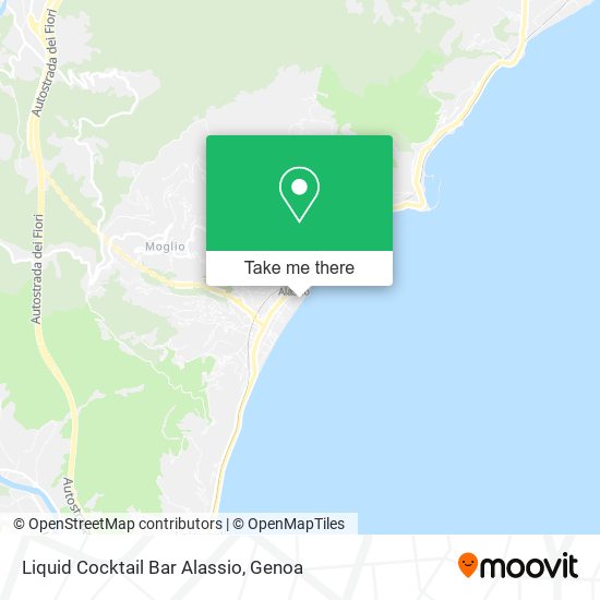 Liquid Cocktail Bar Alassio map