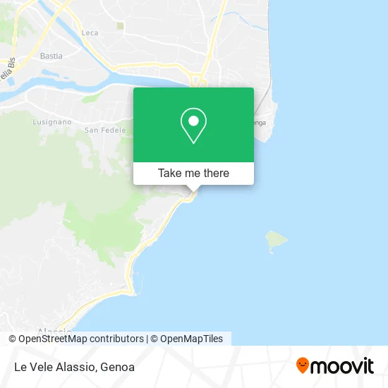 Le Vele Alassio map