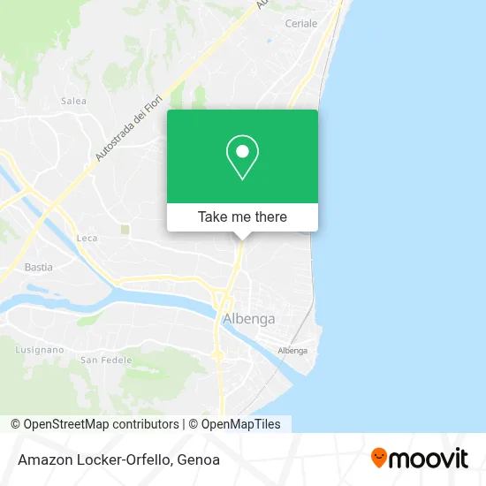 Amazon Locker-Orfello map