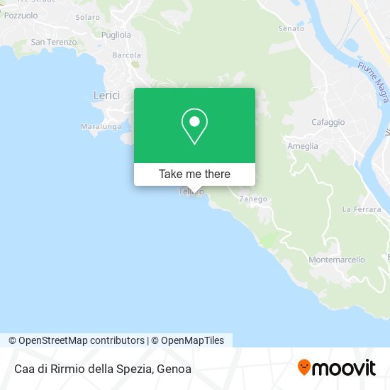 Caa di Rirmio della Spezia map