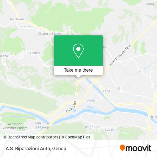 A.S. Riparazioni Auto map