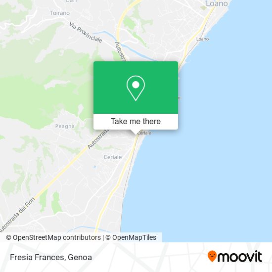 Fresia Frances map