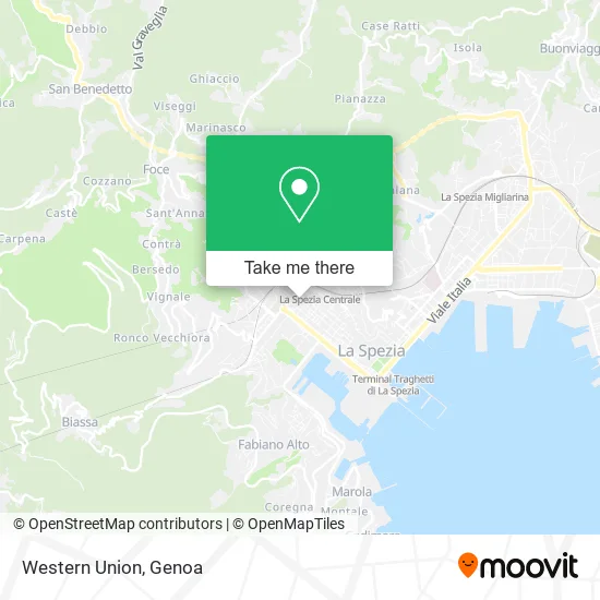 Western Union map