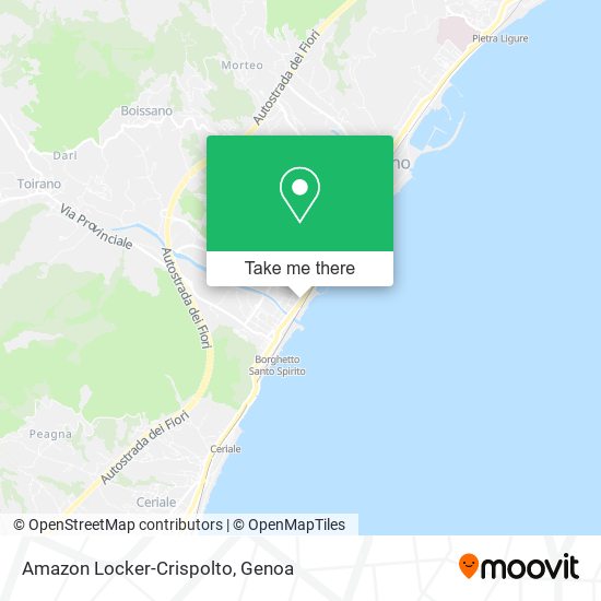 Amazon Locker-Crispolto map