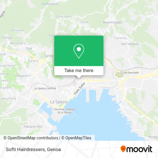 Softi Hairdressers map