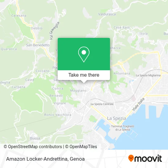 Amazon Locker-Andrettina map