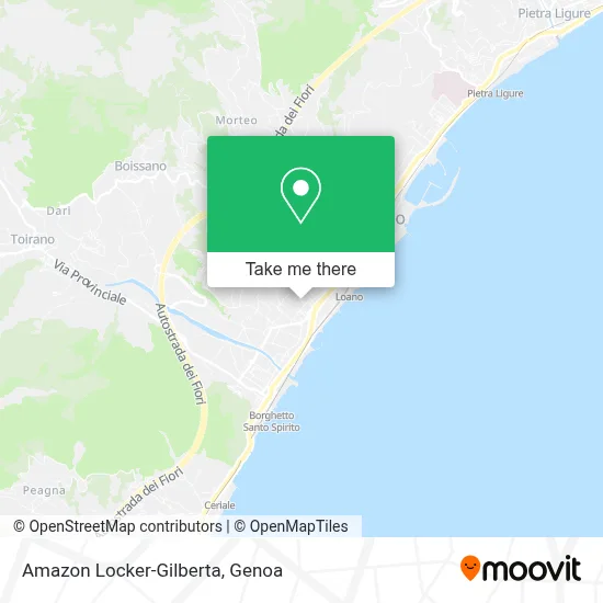Amazon Locker-Gilberta map