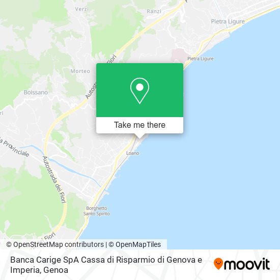 Banca Carige SpA Cassa di Risparmio di Genova e Imperia map