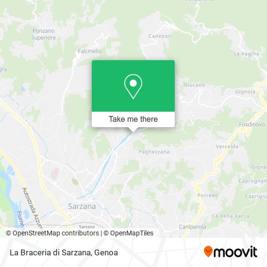 La Braceria di Sarzana map