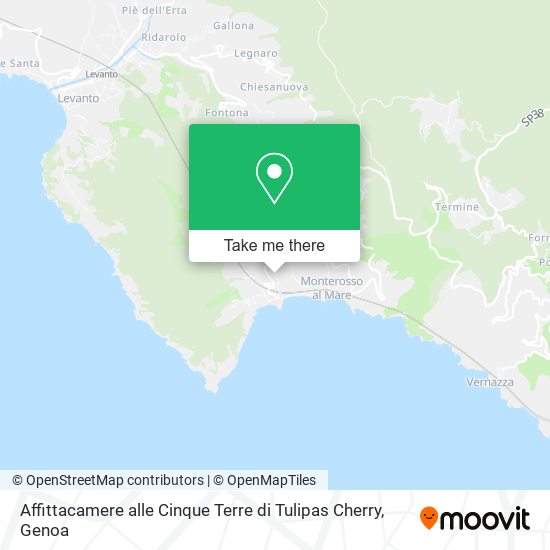 Affittacamere alle Cinque Terre di Tulipas Cherry map