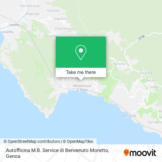 Autofficina M.B. Service di Benvenuto Moretto map