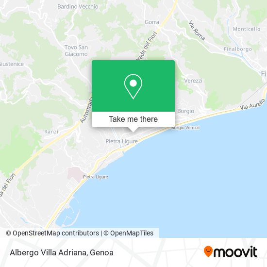 Albergo Villa Adriana map