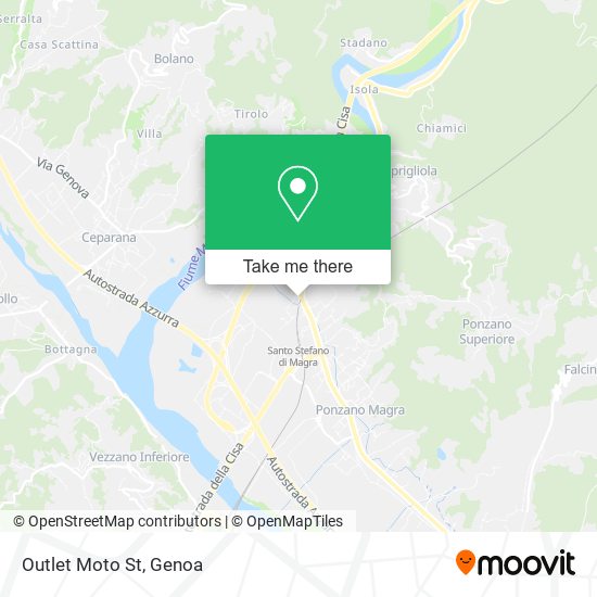 Outlet Moto St map