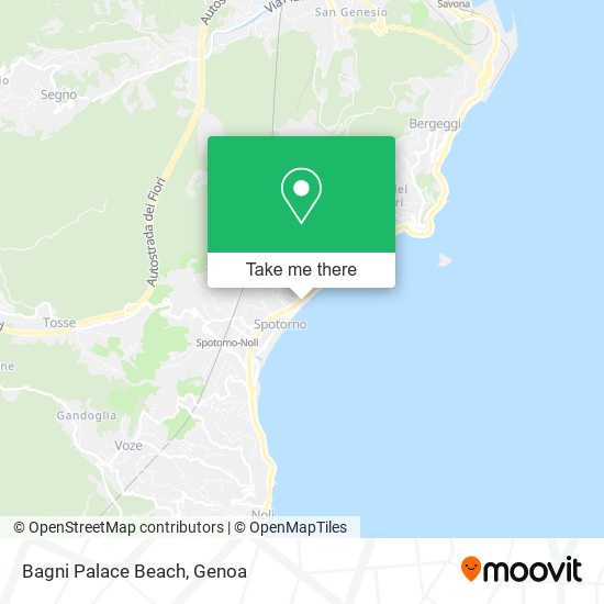 Bagni Palace Beach map