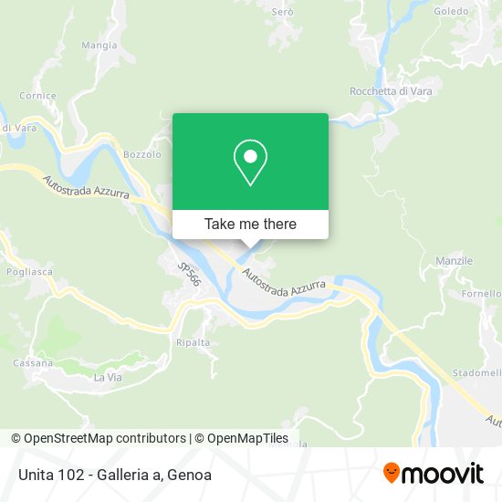 Unita 102 - Galleria a map