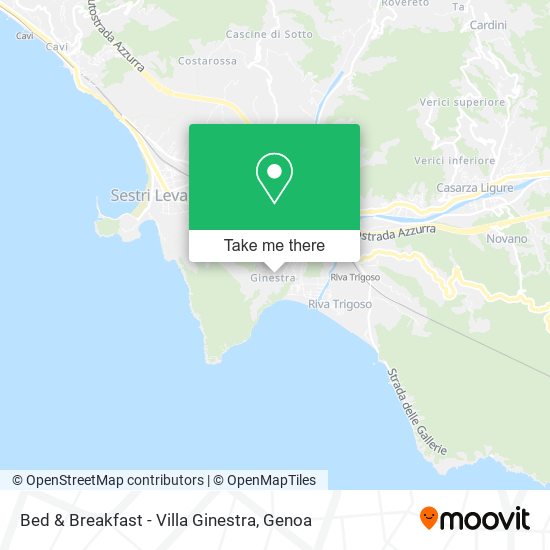 Bed & Breakfast - Villa Ginestra map