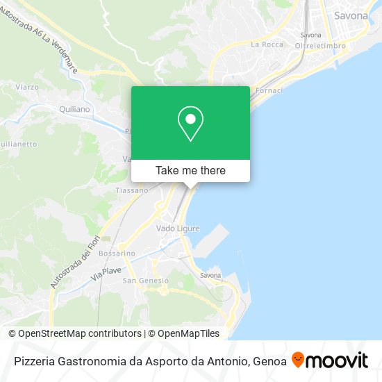 Pizzeria Gastronomia da Asporto da Antonio map