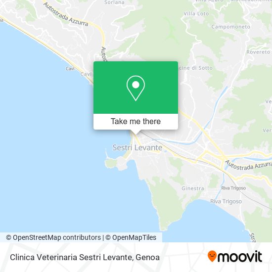 Clinica Veterinaria Sestri Levante map