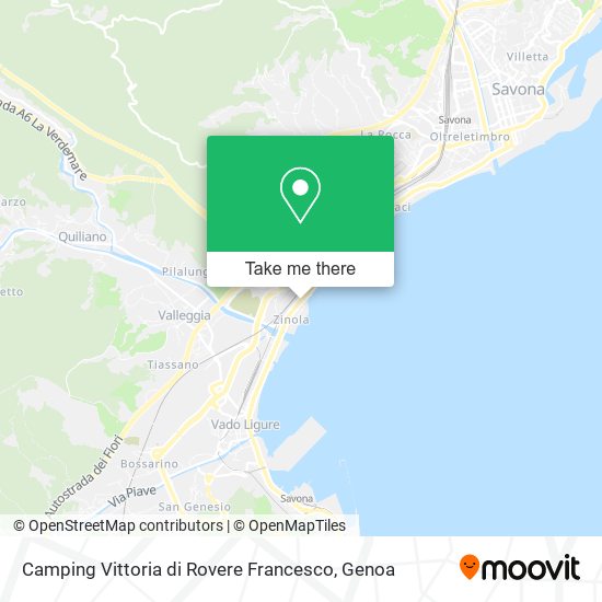 Camping Vittoria di Rovere Francesco map