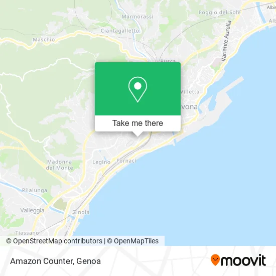 Amazon Counter map