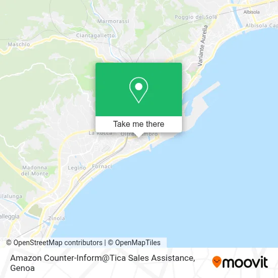 Amazon Counter-Inform@Tica Sales Assistance map