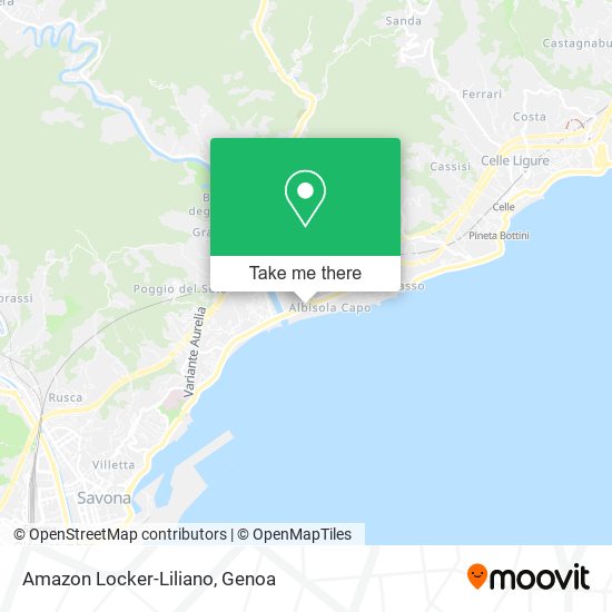 Amazon Locker-Liliano map