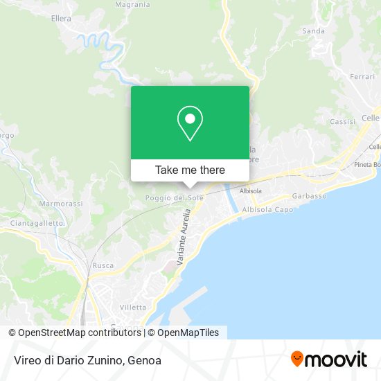 Vireo di Dario Zunino map