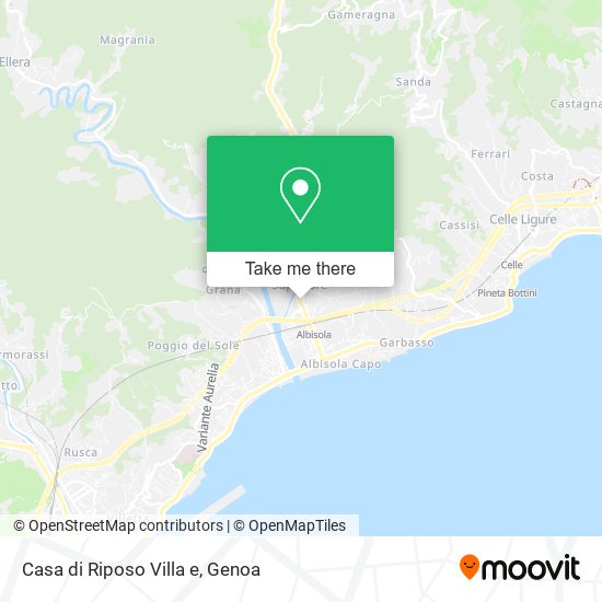 Casa di Riposo Villa e map