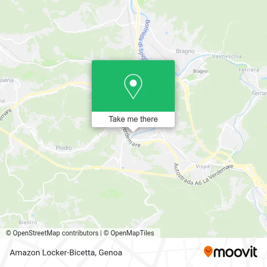 Amazon Locker-Bicetta map