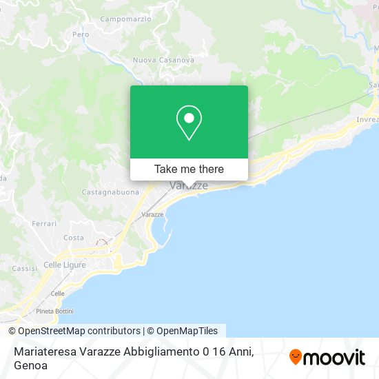 Mariateresa Varazze Abbigliamento 0 16 Anni map
