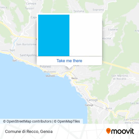 Comune di Recco map