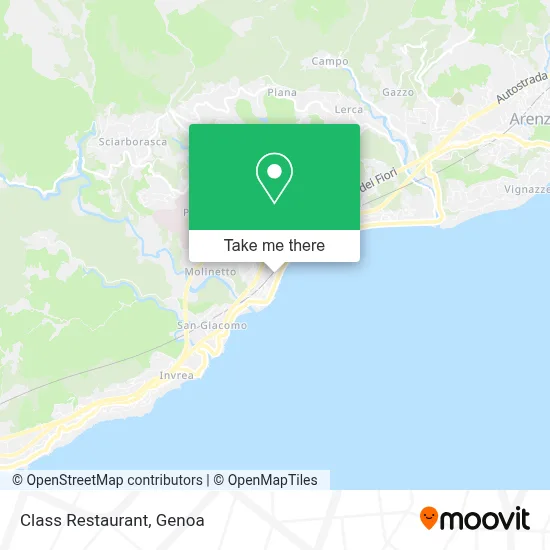 Class Restaurant map