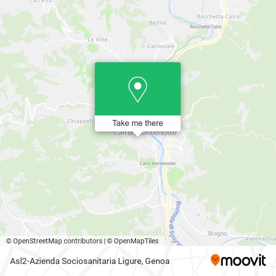 Asl2-Azienda Sociosanitaria Ligure map